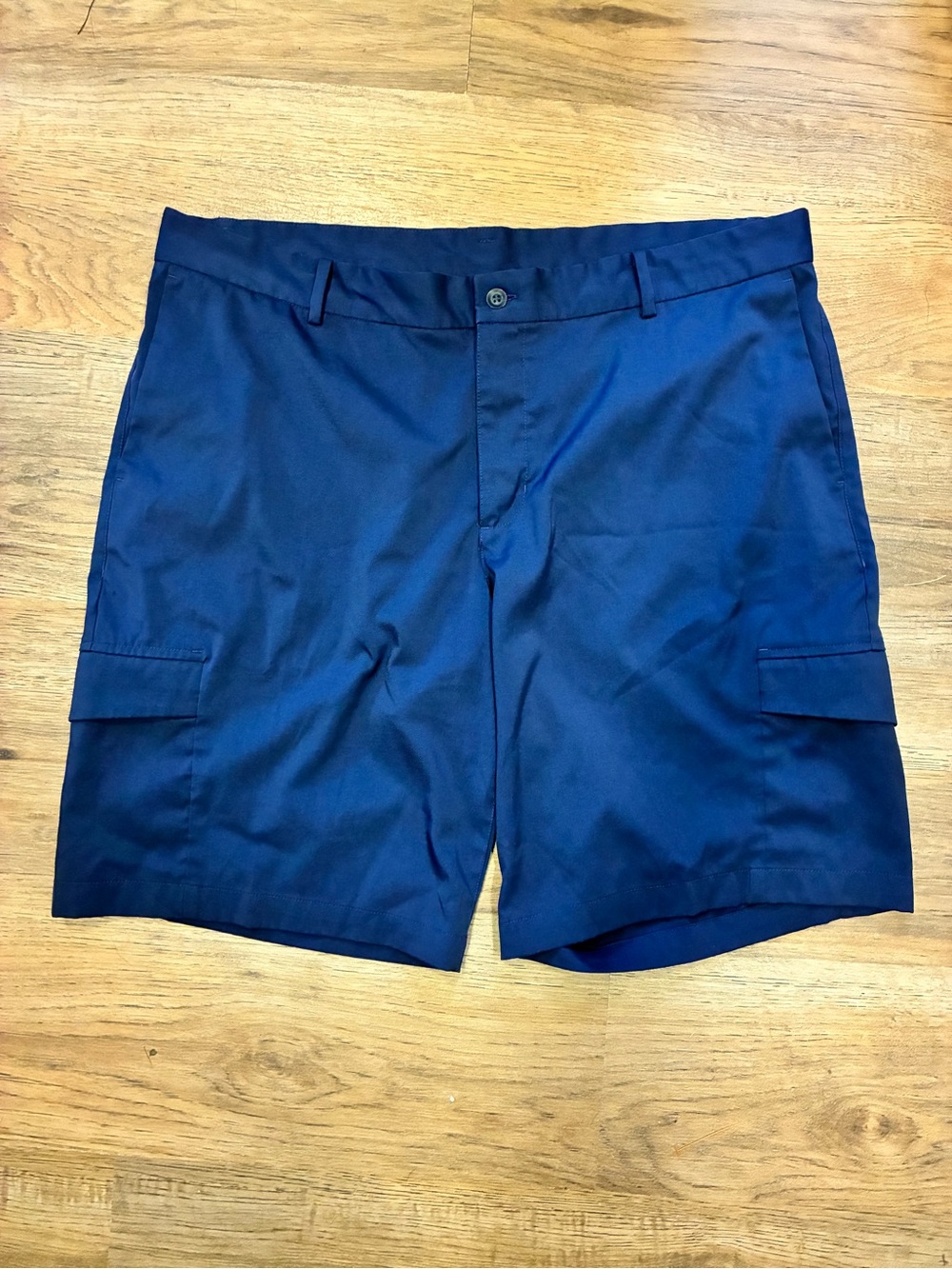 Nike Dri-FIT Men’s Blue Golf Cargo Shorts 38W Stretch Pockets